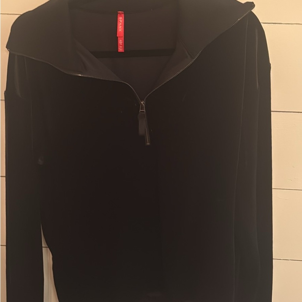 SPANX Black Velvet Women's Blouse